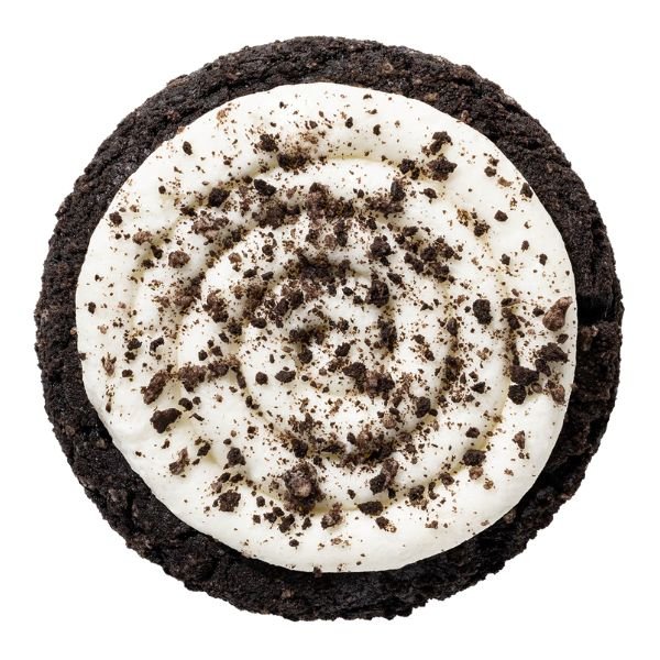 Oreo crumbl cookie flavor with cream frosting
