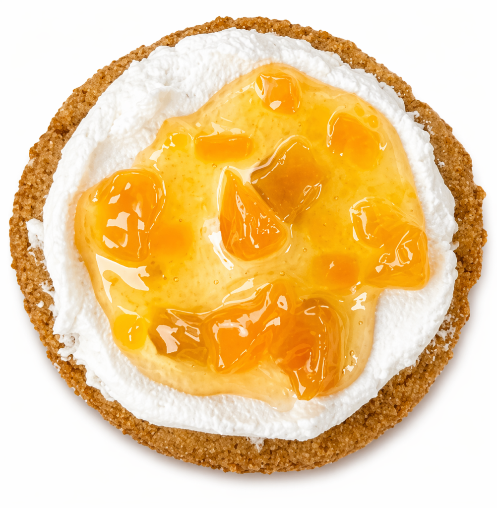 Peaches and Cream Crumbl Cookie