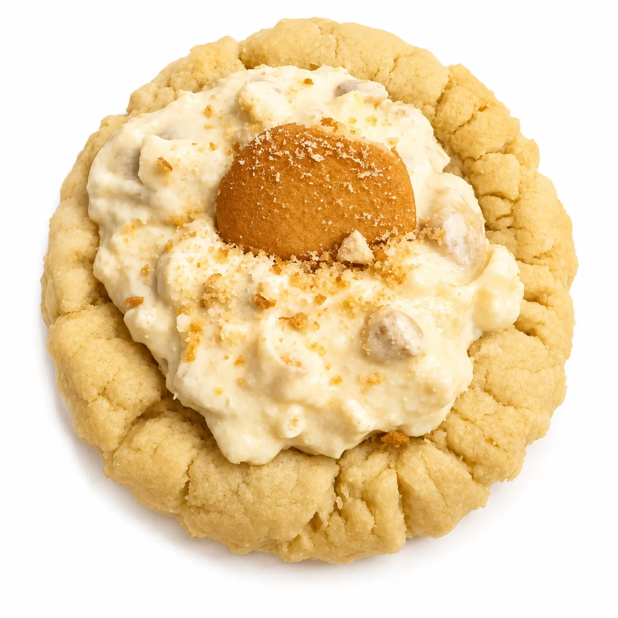 Banana Cream Pie Crumbl Cookie