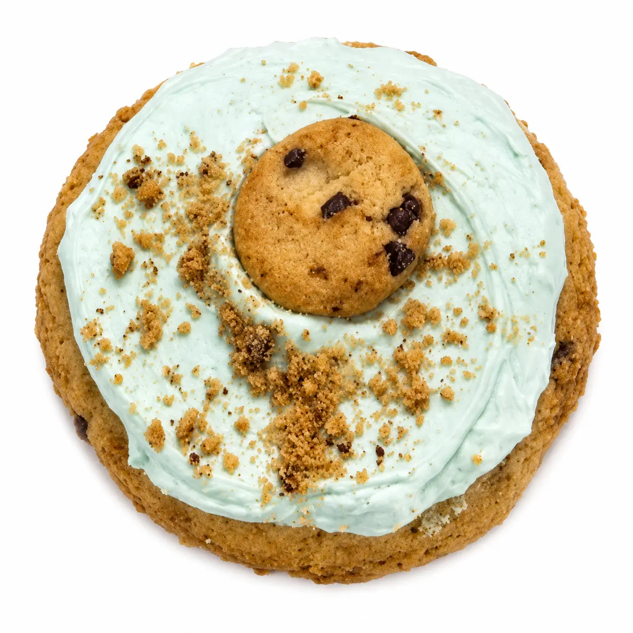 Blue Monster Crumbl Cookie ft. CHIPS AHOY