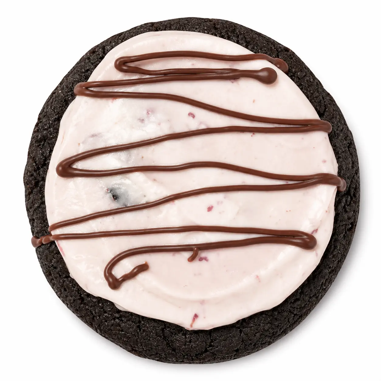 Chocolate Covered Strawberry Crumbl Cookie