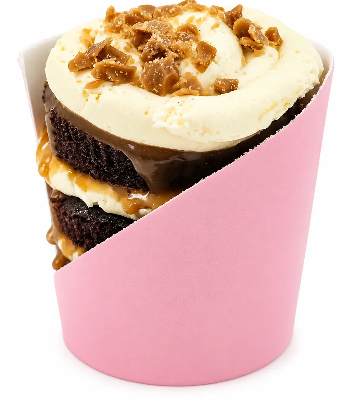 Chocolate Toffee Cake Cup Crumbl