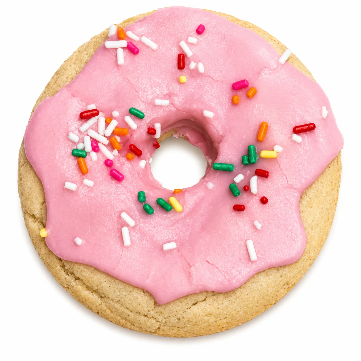 Pink Doughnut Crumbl Cookie