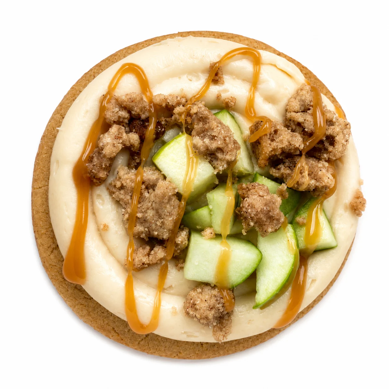 Caramel Apple Crumbl Cookie