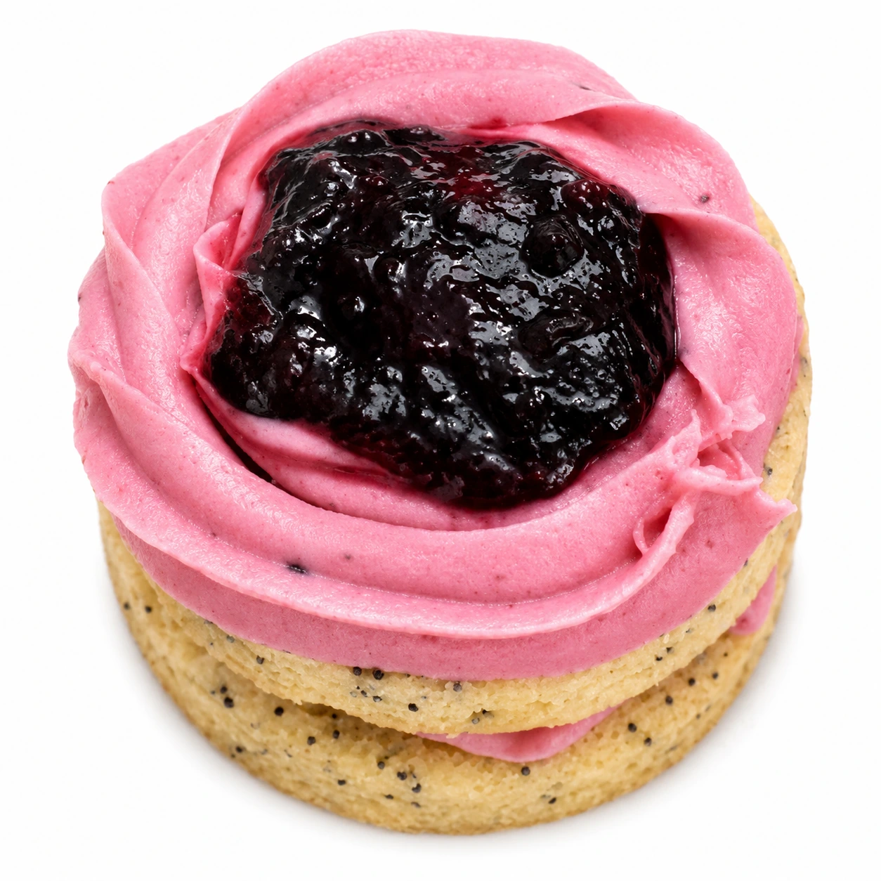 Lemon Blackberry Cake Crumbl