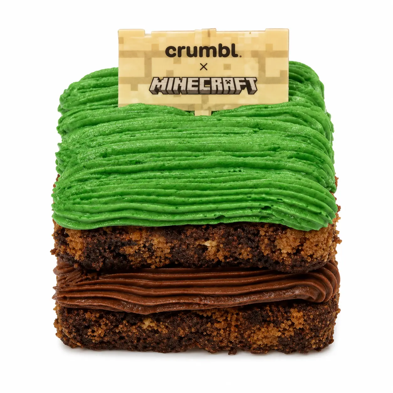 Grass Block Cake Crumbl