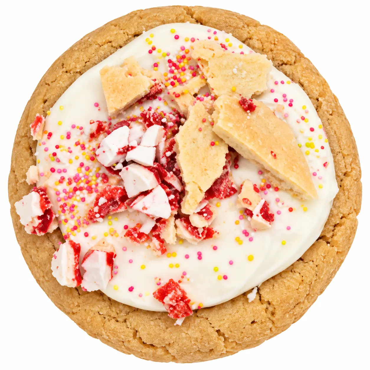 Frosted Strawberry Crumbl Cookie ft. Pop-Tarts