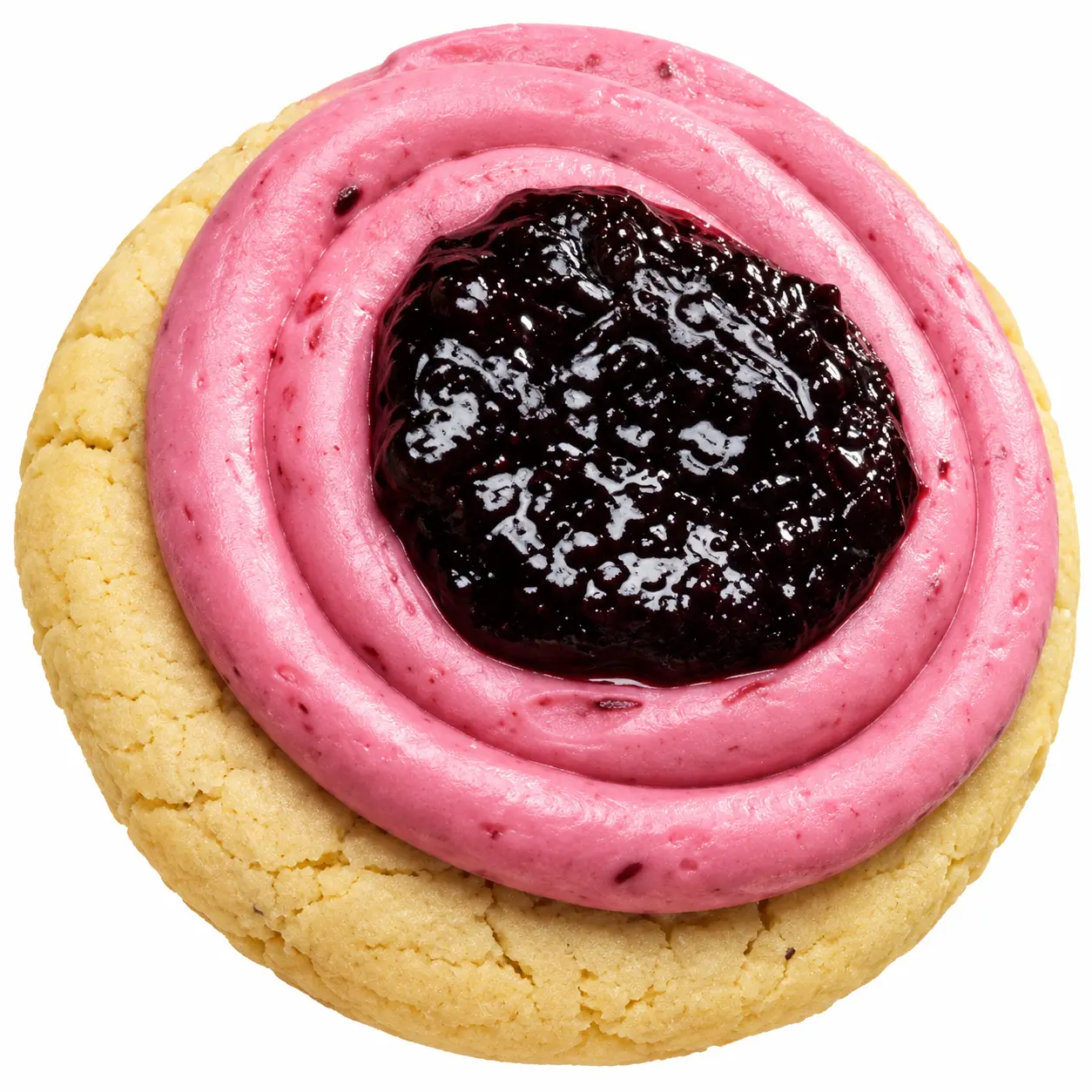 Lemon Blackberry Crumbl Cookie