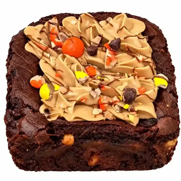 Crumbl Chocolate Peanut Butter Brownie ft. REESE'S PIECES