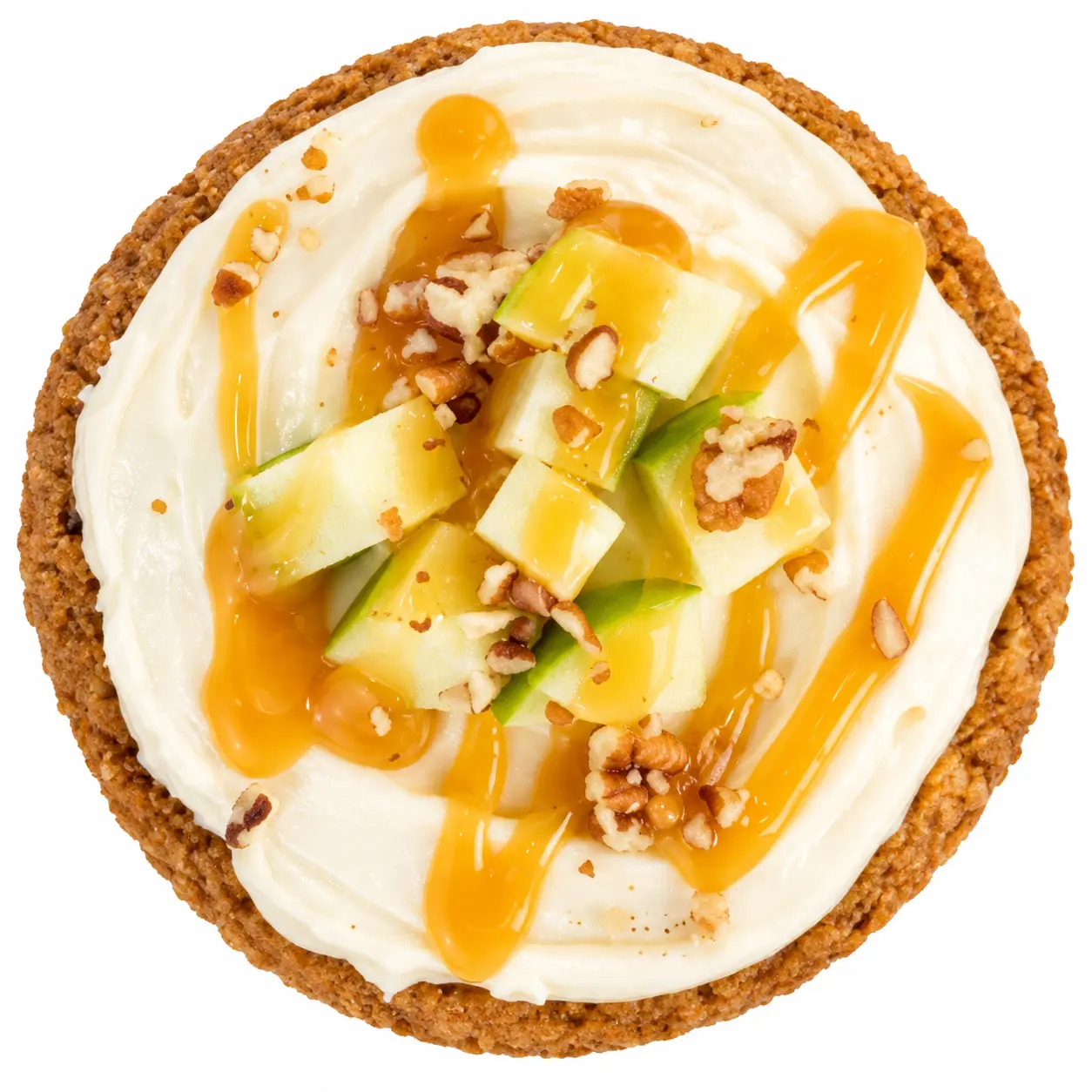 caramel apple crumbl cookie